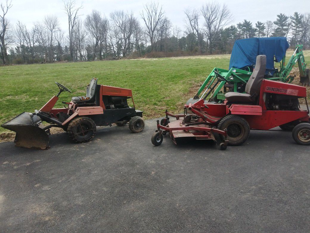 Toro 322d 72-in Cut Ground Masters With Parts Tractor
