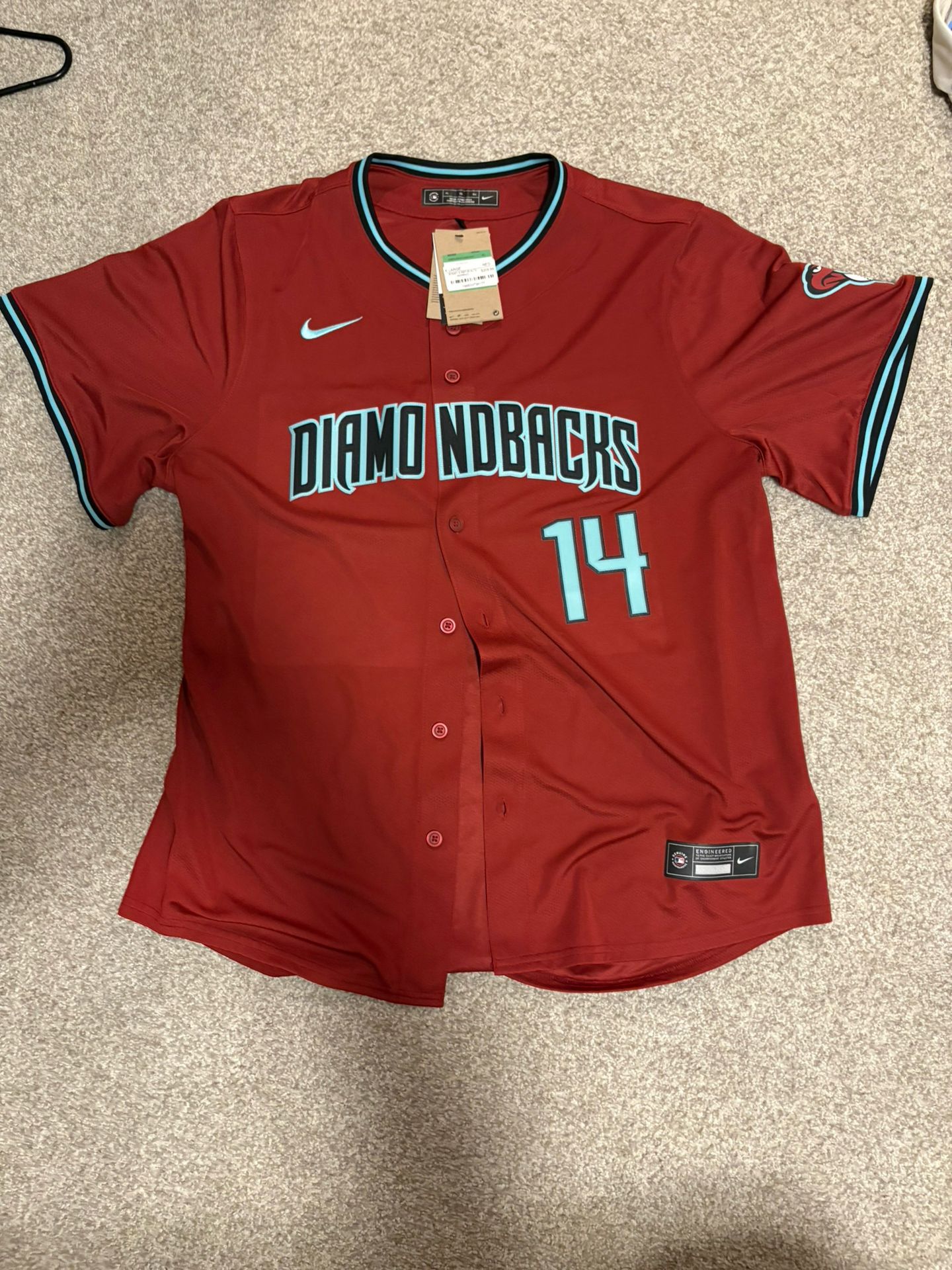 Gabriel Moreno Dbacks Jersey BRAND NEW WITH TAGS