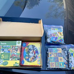 5 Sets Of Puzzles For Kids 