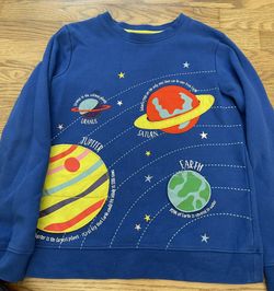 Mini Boden Boys Sweatshirt Size 11-12 With Flaps 