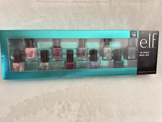Elf 10 Piece Brand New nail Polish Kit With Glittery Nail Polish Great Christmas Gift Only $10.00