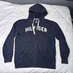Tommy Hilfiger Navy Zip-Up Hoodie L