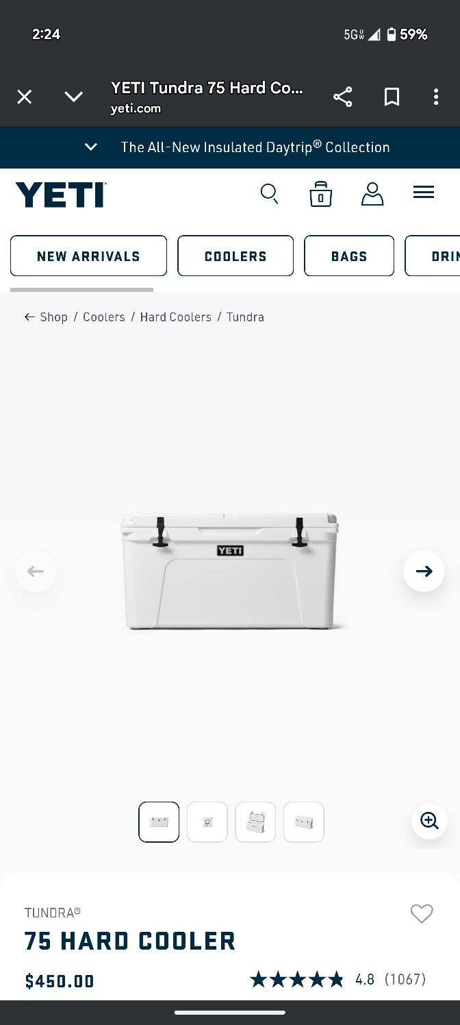 Yeti Cooler Tundra 75