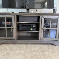 Heena • Tv Stand grey/bronze