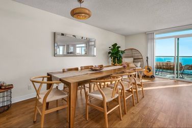 West Elm 8 -6 seat dinning table natural wood