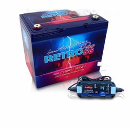 Limitless Lithium Retro Pro 56 Battery with charger combo