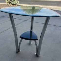 Glass Top End Table 