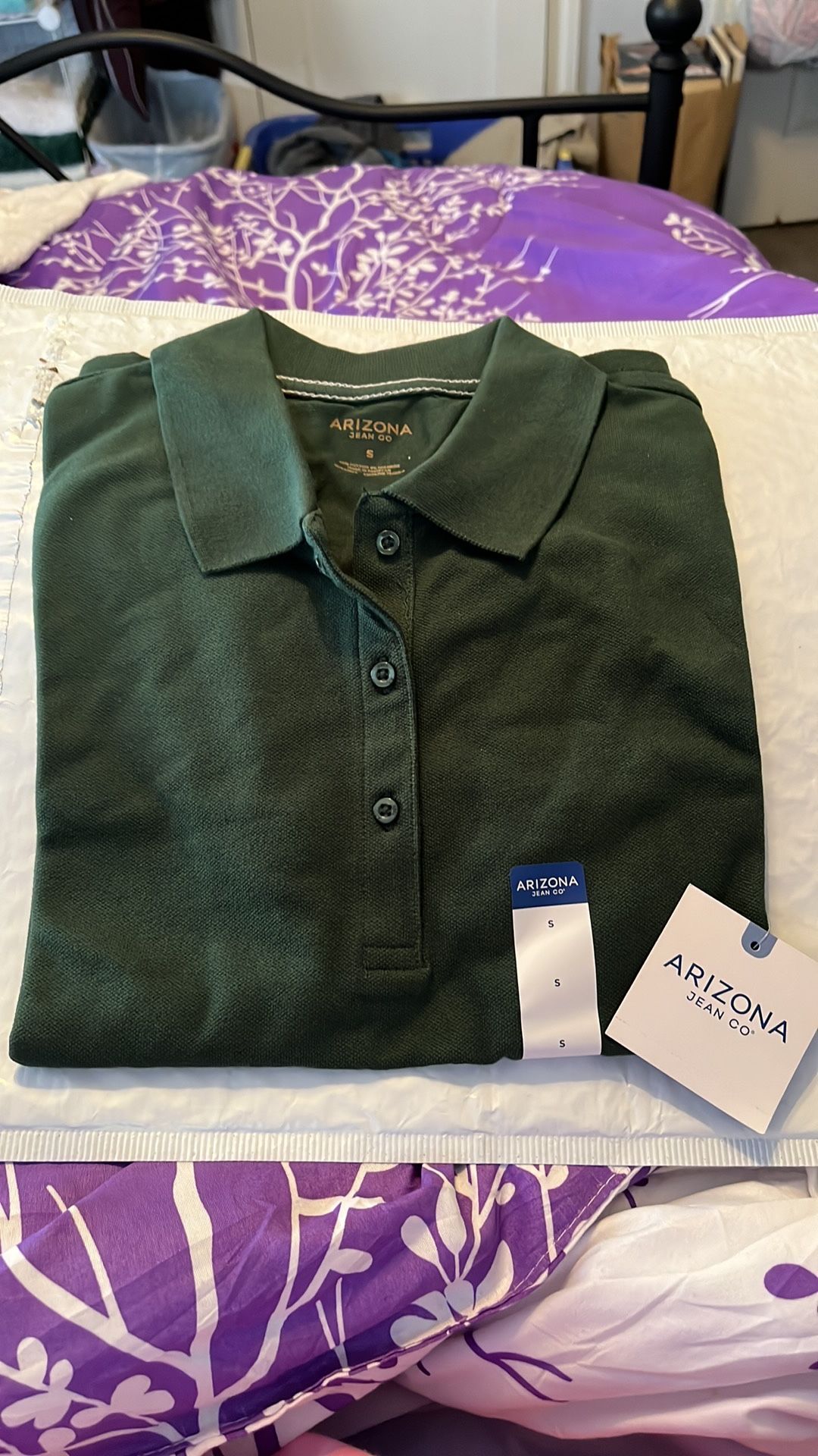 Short Sleeve Polo Shirt - Yosemite Pine - Size Small