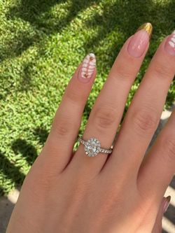 14K White Gold Lab Created Diamond Ring — 1.00 CTW — GSI Report
