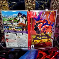 🎮 Authentic Nintendo Switch Empty Case — Pokémon Scarlet (Case & Cover Art Only