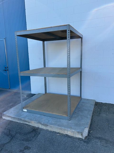 Industrial 3 Tier Racks 48 in W x 48 in D Used Heavy Duty Storage Shelving Stronger Than Homedepot Lowes And Costco Delivery Available