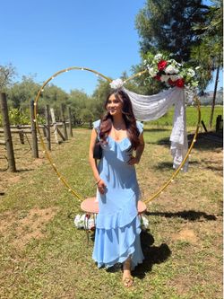 Blue dress