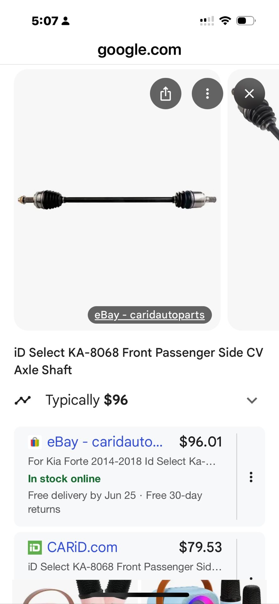 Cv Axel For Kids Forte Or Soul