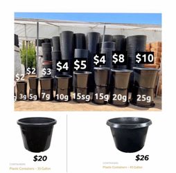 New nursery container plastic pots