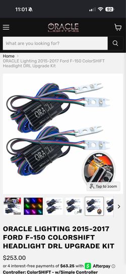 Ford f-150 color shift headlight kit