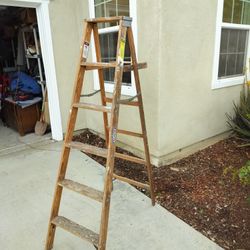 Werner 6 Ft Wooden Ladder