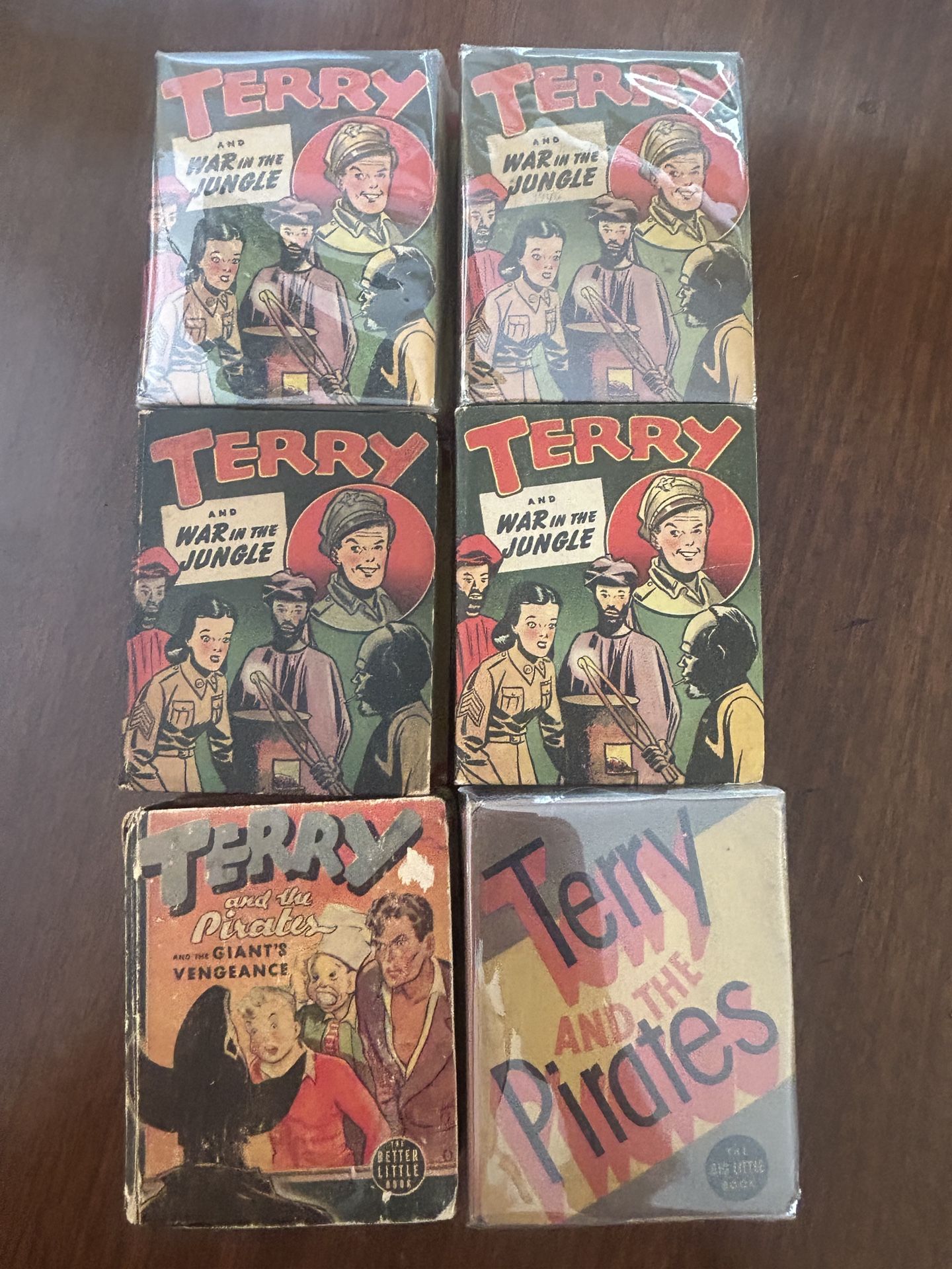 Terry and the Pirates lot of six be a Little Books circa 1940s