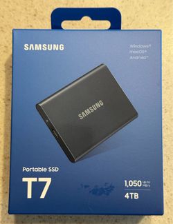 Samsung T7 4TB Portable SSD (NEW, UNOPENED, SEALED BOX)