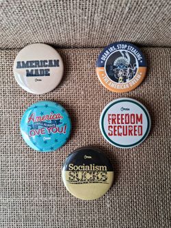 Turning Point USA (TPUSA) Political Pinback Buttons Lot of 5