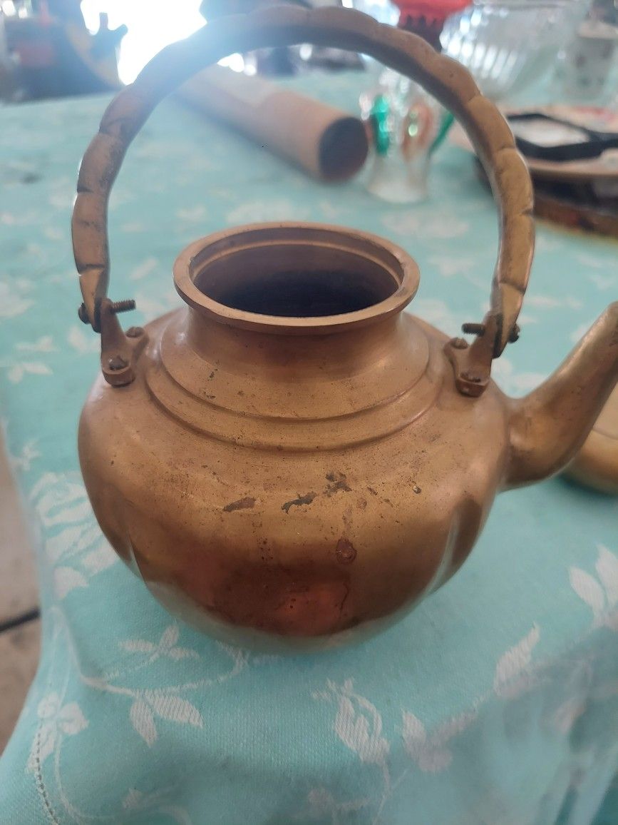 Solid Brass Tea Kettle