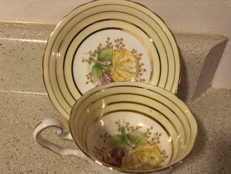 Victoria Bone China Tea Cup & Saucer