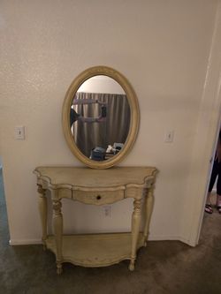 Stein world entryway table w mirror