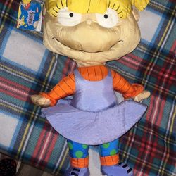 Vtg 1998 Nickelodeon Rugrats Angelica 21" Play-by-play Nylon Parachute