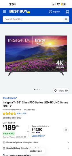 Insignia™ - 55" Class F50 Series LED 4K UHD Smart Fire TV