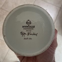 Vintage MCM Bjorn Wiinblad Nymolle Denmark Porcelain Lidded Jar 3043-681