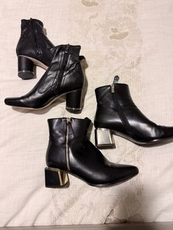 Designer shoes and booties sz 7