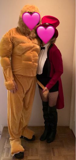 Couples Lion & Ringmaster Halloween Costume 👻🩷