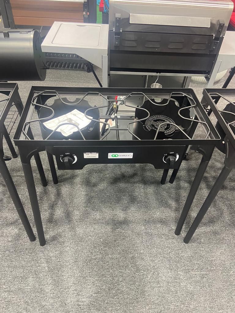 Double Burner Outdoor Stove Bbq Grill