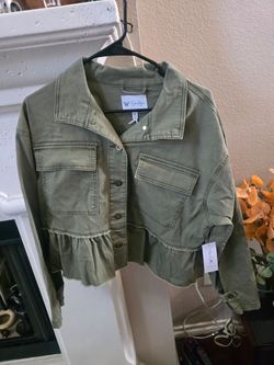 Jessica Simpson Olive Green Utility Jacket