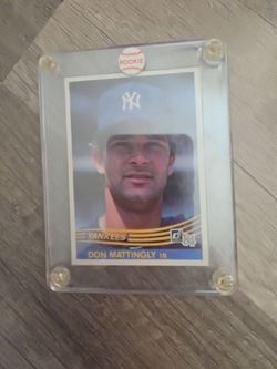 Don Mattingly Don russ Baseball rookie card