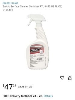 Surface Cleaner Sanitizer 6 Bottles Of 32 OZ