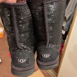 BLACK UGGS SPARKLE