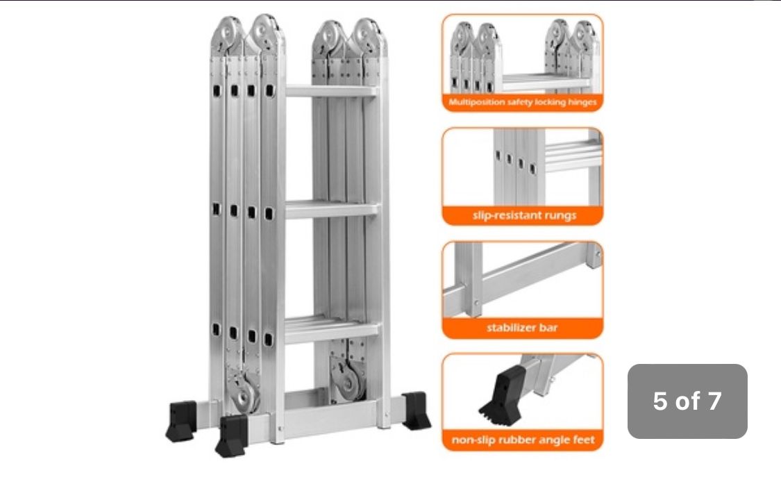 Two ladders $75 FIRM
