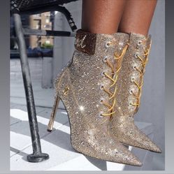 JIMMY CHOO CRYSTAL BOOTIES