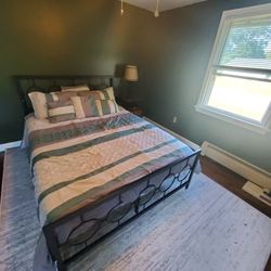 Queen Matress With Bed Frame