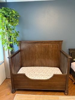 Restoration Hardware, St. James conversion crib and mattress