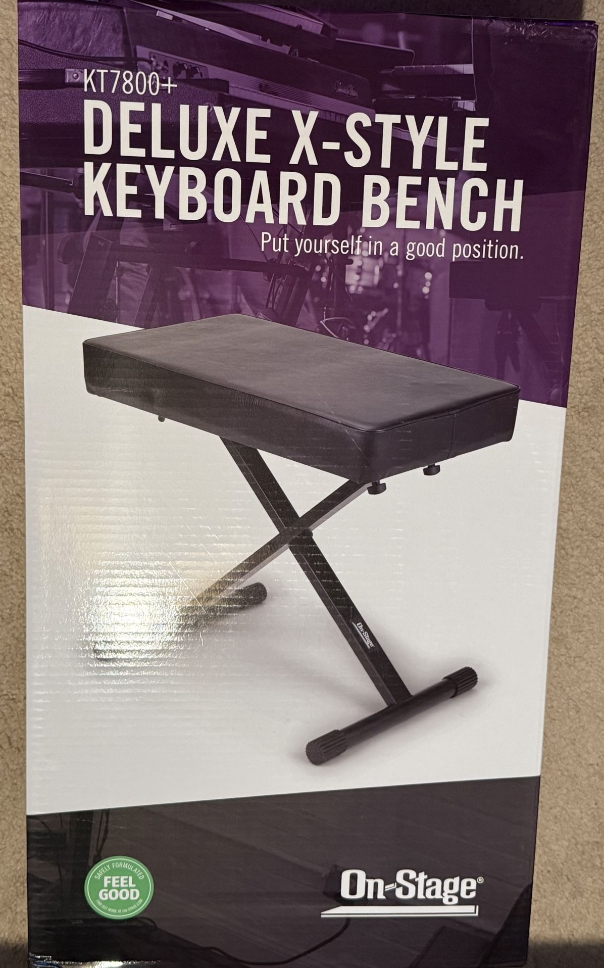 Brand New In Box Sealed. Keyboard Bench And Stand