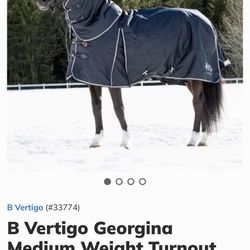 Horse Blanket And Hood.  New.  Size 84