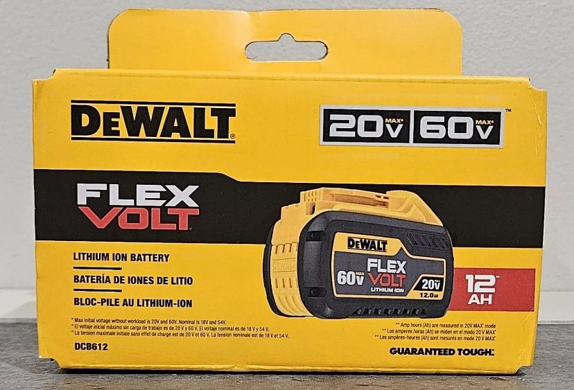 DeWalt Flexvolt Battery De 20 V Y 12Ah Nueva PRECIO FIRME $200 