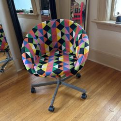 Rare IKEA Skruvsta Multicolored Swivel Desk Chair - Great Condition!