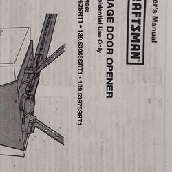 Craftsman 1/2 HP Garage Door Opener