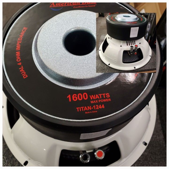12INCH SUB 1600WTTS MAX 800RMS BY AMERICAN BASS TITAN SERIES