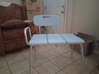 Bathroom shower chair adjustable