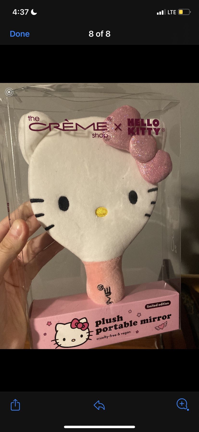 Hello Kitty Portable Plush Mirror