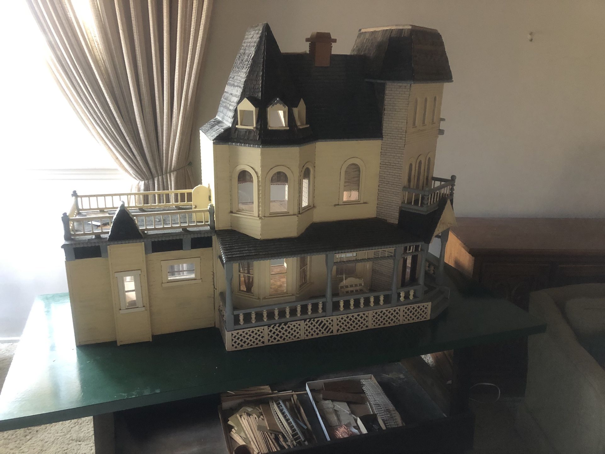 Vintage 3 Story Custom Dollhouse Wired