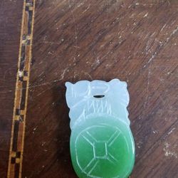 Shaded Jade Green Pendant 